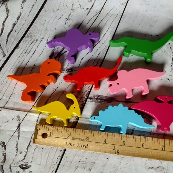 DPTOYZ Wooden Stacking Dinosaur Toys for Kids 3-5 Year Old Boys & Girls, Toddler - Picture 5 of 5